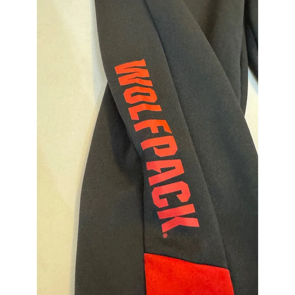 Adidas NC State Wolfpack  Black Red Tuffy Logo Mens Jogger xtra large